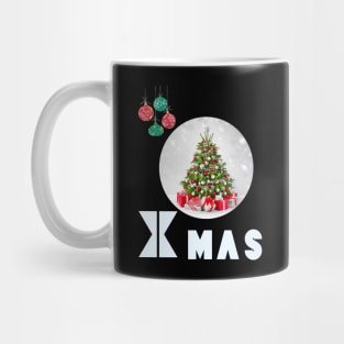 A heartwarming sight: Santa donkey! Its gentle look and playful eyes radiate innocence and joy, while the tree and gifts enhance festivity. Mug